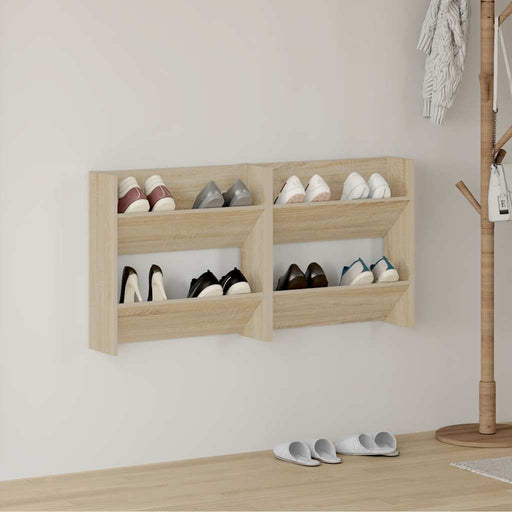Pantofare de perete, 2 buc., stejar sonoma, 60x18x60 cm PAL - WALTI WALTI