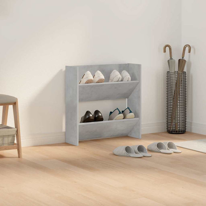 Pantofar de perete, gri beton, 60x18x60 cm, PAL - WALTI WALTI