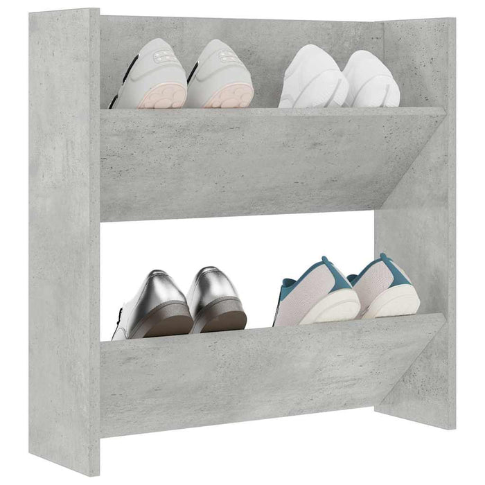 Pantofar de perete, gri beton, 60x18x60 cm, PAL - WALTI WALTI