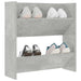 Pantofar de perete, gri beton, 60x18x60 cm, PAL - WALTI WALTI