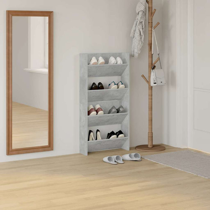 Pantofare de perete, 2 buc., gri beton, 60x18x60 cm, PAL - WALTI WALTI