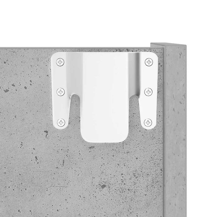 Pantofare de perete, 2 buc., gri beton, 60x18x60 cm, PAL - WALTI WALTI