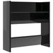 Pantofare de perete, 2 buc., negru extralucios, 60x18x60 cm PAL - WALTI WALTI