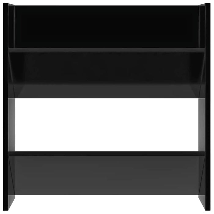 Pantofare de perete, 2 buc., negru extralucios, 60x18x60 cm PAL - WALTI WALTI