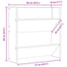 Pantofare de perete, 2 buc., negru extralucios, 60x18x60 cm PAL - WALTI WALTI