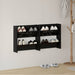 Pantofare de perete, 2 buc., negru extralucios, 60x18x60 cm PAL - WALTI WALTI