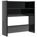 Pantofare de perete, 4 buc., negru extralucios, 60x18x60cm, PAL - WALTI WALTI