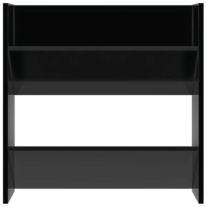 Pantofare de perete, 4 buc., negru extralucios, 60x18x60cm, PAL - WALTI WALTI