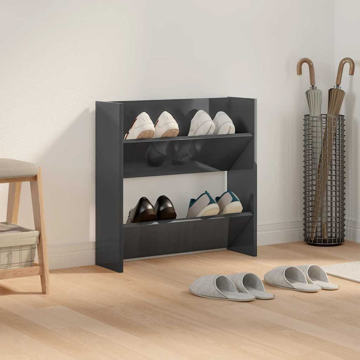Pantofar de perete, gri extralucios, 60x18x60 cm, PAL - WALTI WALTI