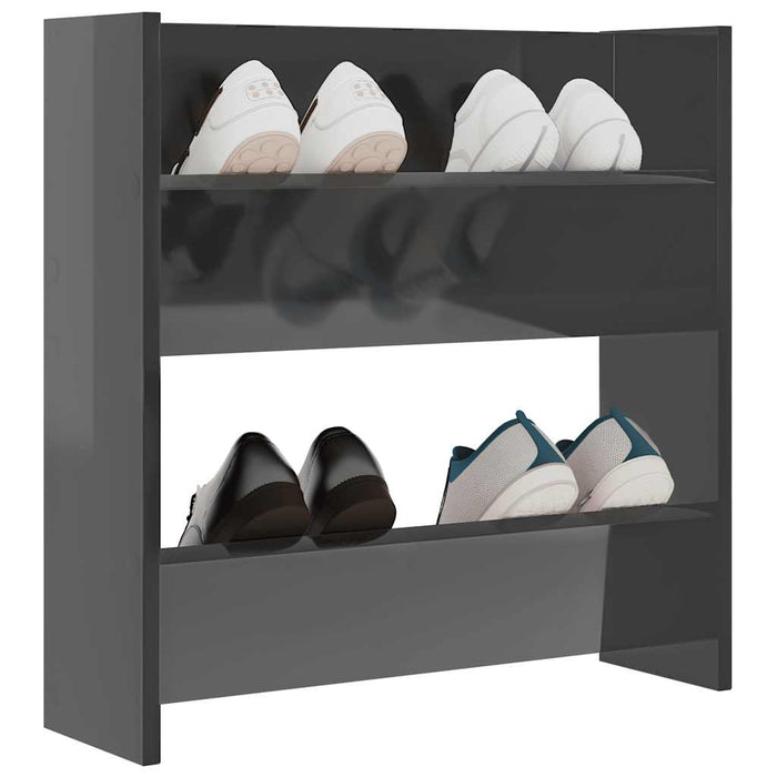 Pantofar de perete, gri extralucios, 60x18x60 cm, PAL - WALTI WALTI
