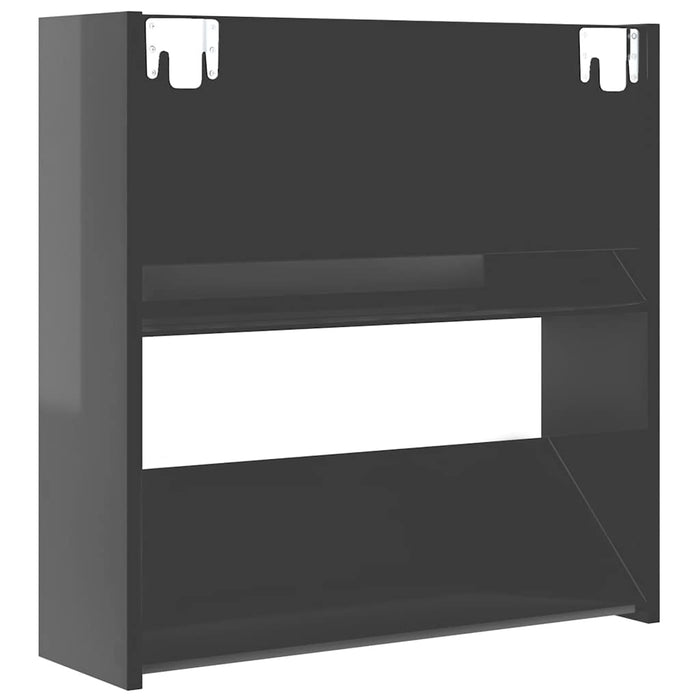 Pantofar de perete, gri extralucios, 60x18x60 cm, PAL - WALTI WALTI