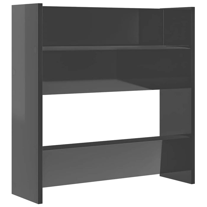 Pantofare de perete, 2 buc., gri extralucios, 60x18x60 cm, PAL - WALTI WALTI