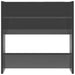 Pantofar perete 4buc. gri extralucios 60x18x60cm lemn prelucrat - WALTI WALTI