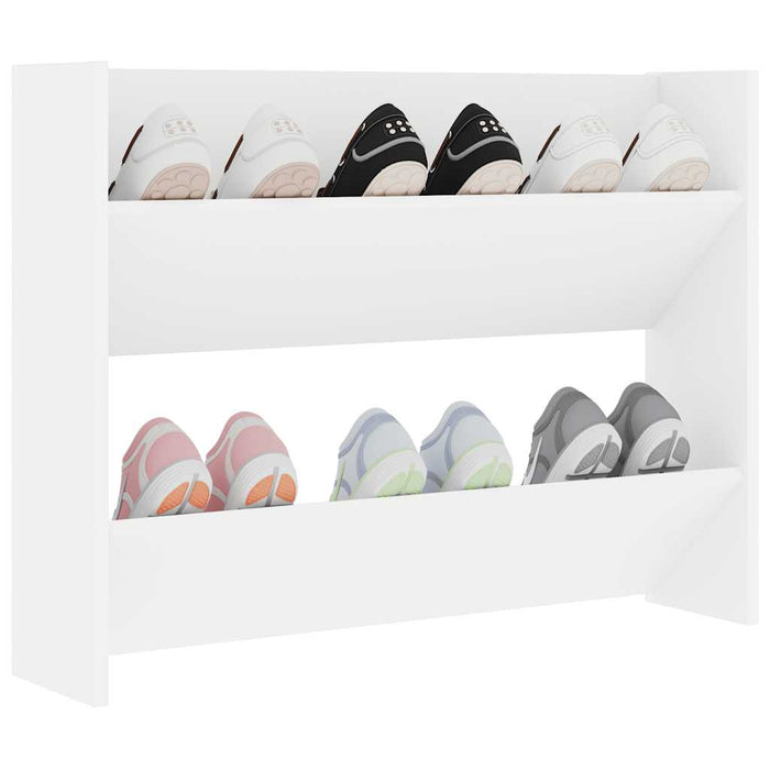 Pantofar de perete, alb, 80x18x60 cm, lemn prelucrat - WALTI WALTI