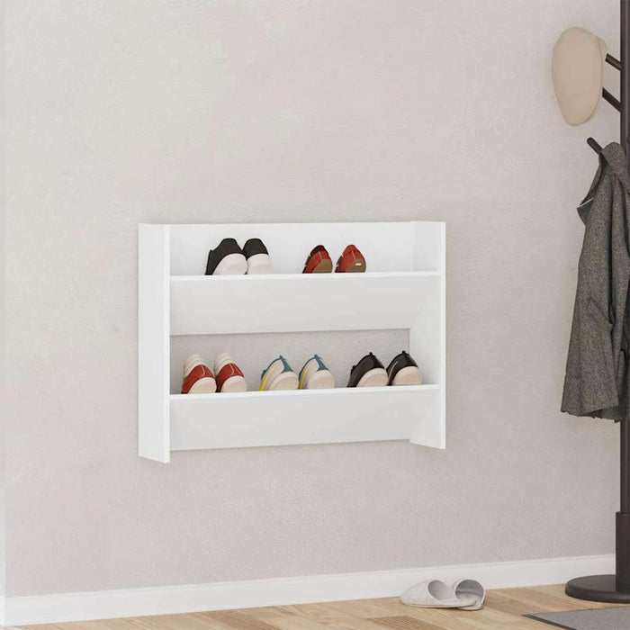 Pantofar de perete, alb, 80x18x60 cm, lemn prelucrat - WALTI WALTI
