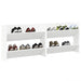 Pantofare de perete, 2 buc., alb, 80x18x60 cm, PAL - WALTI WALTI