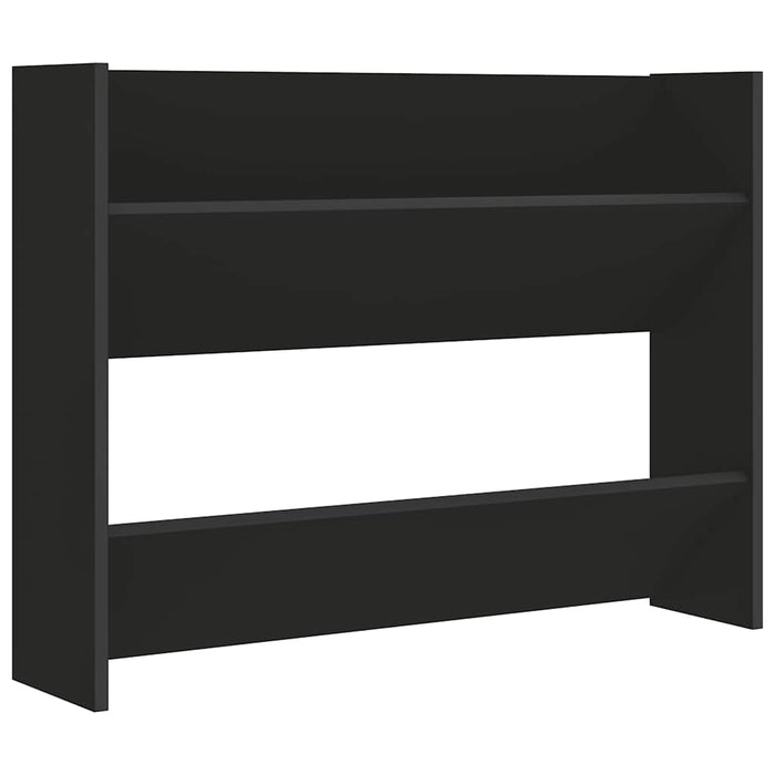 Pantofar de perete, negru, 80x18x60 cm, lemn prelucrat WALTI