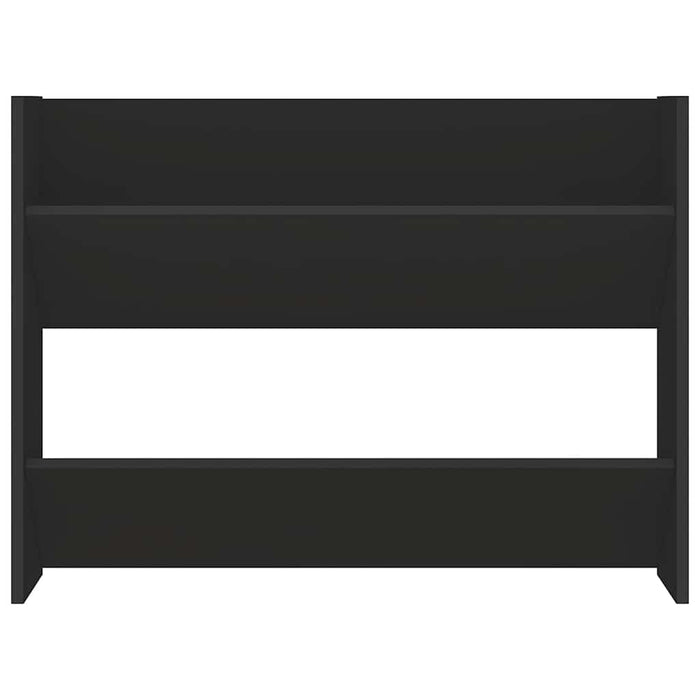 Pantofar de perete, negru, 80x18x60 cm, lemn prelucrat WALTI