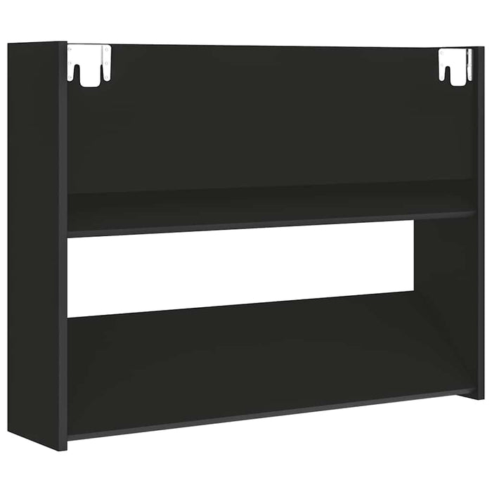 Pantofar de perete, negru, 80x18x60 cm, lemn prelucrat WALTI