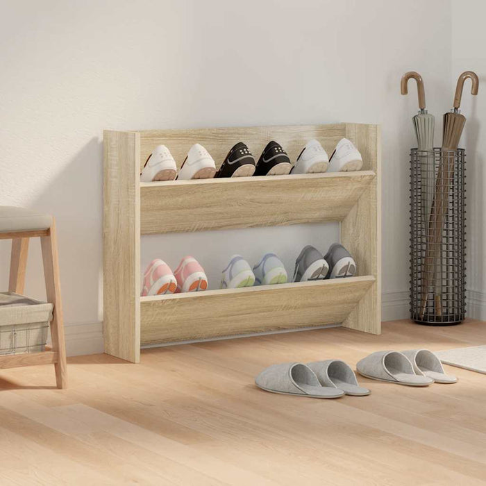 Pantofar de perete, stejar sonoma, 80x18x60 cm, lemn prelucrat - WALTI WALTI