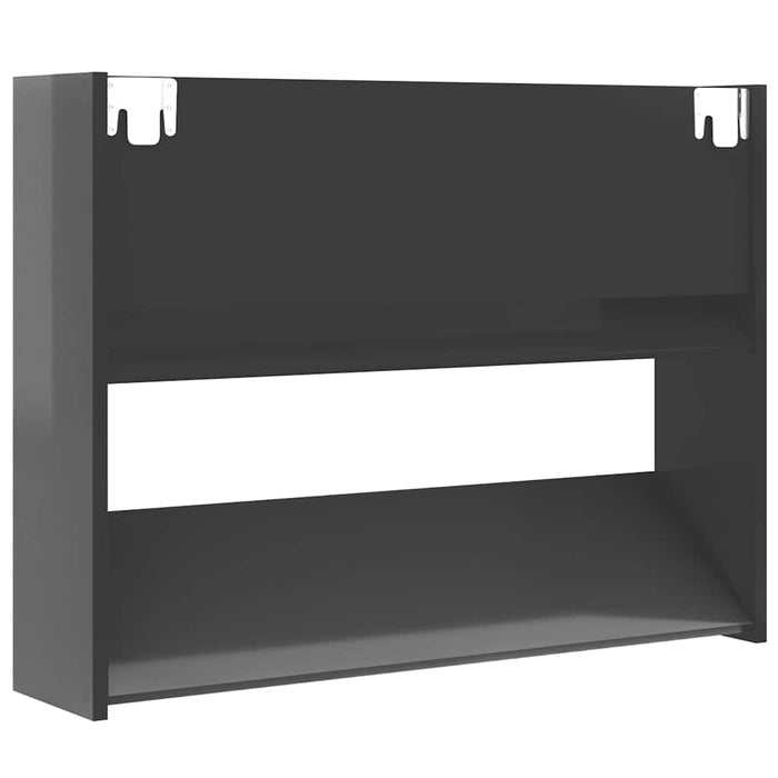 Pantofare de perete, gri extralucios, 80x18x60 cm, PAL WALTI