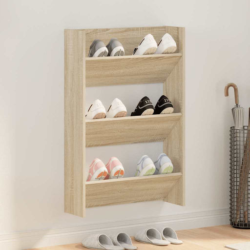 Pantofar de perete, stejar sonoma, 60x18x90 cm, PAL - WALTI WALTI