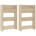 Pantofare de perete, 2 buc., stejar sonoma, 60x18x90 cm, PAL - WALTI WALTI