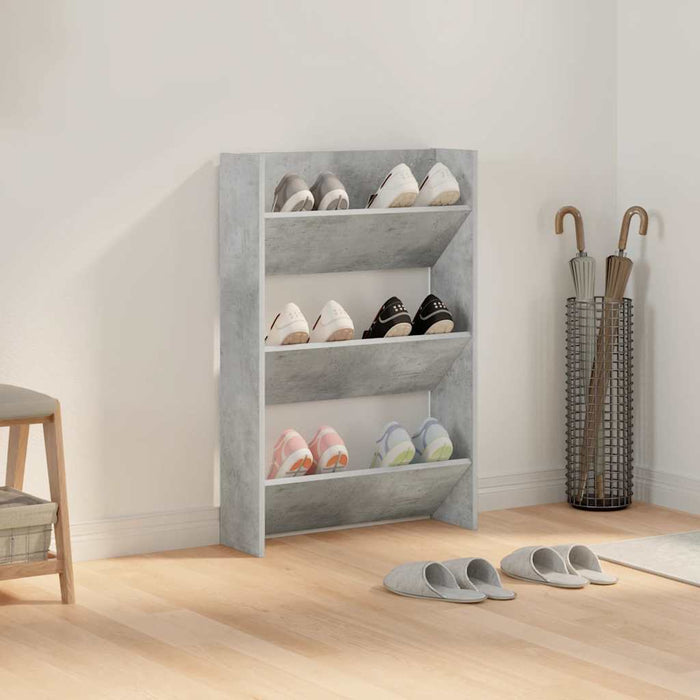 Pantofar de perete, gri beton, 60x18x90 cm, PAL - WALTI WALTI