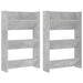 Pantofare de perete, 2 buc., gri beton, 60x18x90 cm, PAL - WALTI WALTI