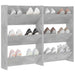 Pantofare de perete, 2 buc., gri beton, 60x18x90 cm, PAL - WALTI WALTI