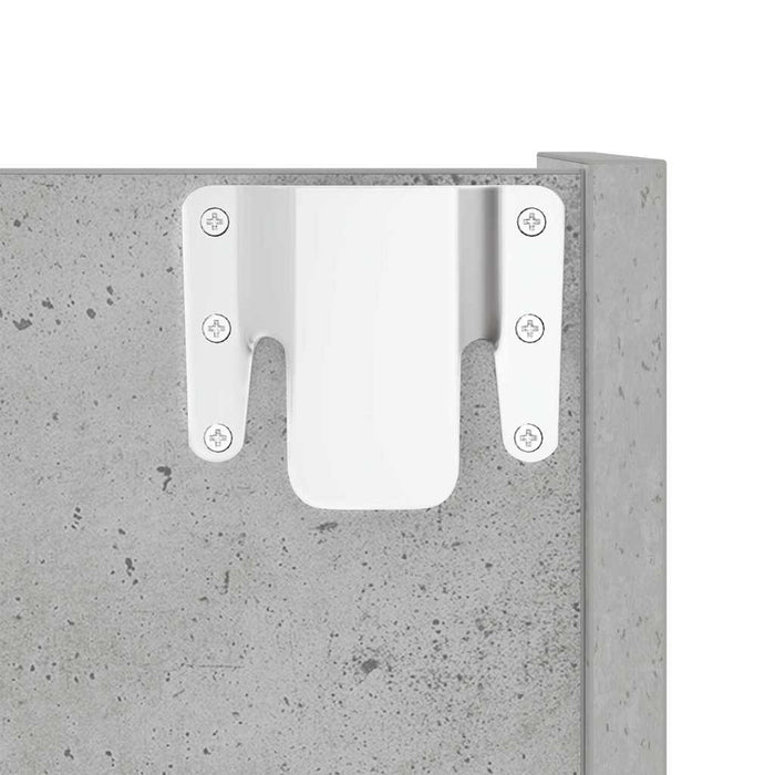Pantofare de perete, 2 buc., gri beton, 60x18x90 cm, PAL - WALTI WALTI
