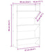 Pantofare de perete, 2 buc., gri beton, 60x18x90 cm, PAL - WALTI WALTI