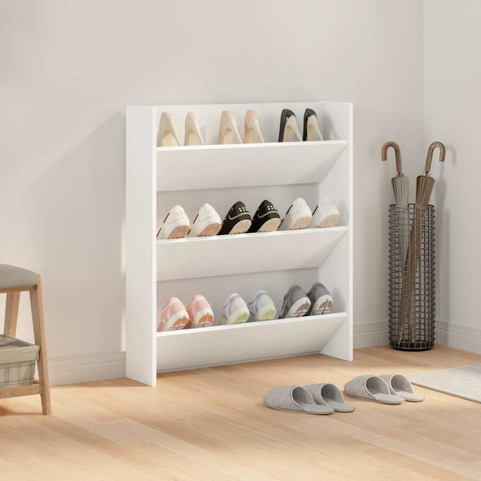 Pantofar de perete, alb, 80x18x90 cm, PAL - WALTI WALTI
