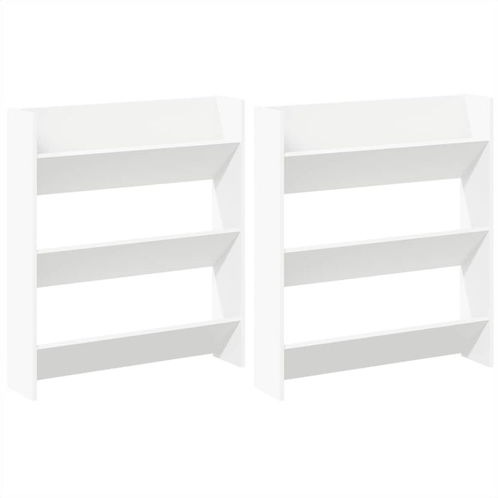 Pantofare de perete, 2 buc., alb, 80x18x90 cm, PAL - WALTI WALTI