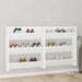 Pantofare de perete, 2 buc., alb, 80x18x90 cm, PAL - WALTI WALTI