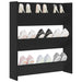 Pantofar de perete, negru, 80x18x90 cm, PAL - WALTI WALTI