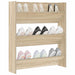 Pantofar de perete, stejar sonoma, 80x18x90 cm, PAL - WALTI WALTI