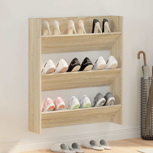 Pantofar de perete, stejar sonoma, 80x18x90 cm, PAL - WALTI WALTI