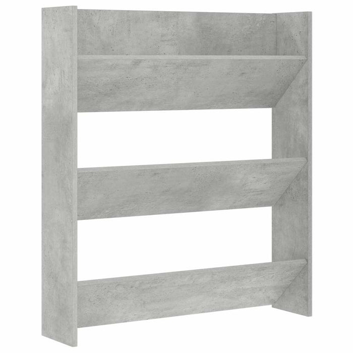 Pantofar de perete, gri beton, 80x18x90 cm, PAL - WALTI WALTI