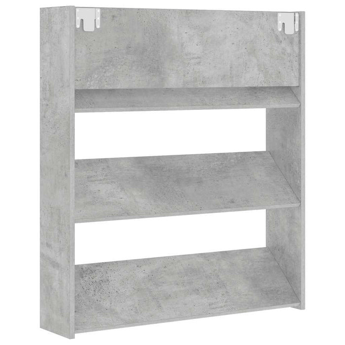 Pantofar de perete, gri beton, 80x18x90 cm, PAL - WALTI WALTI