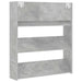 Pantofar de perete, gri beton, 80x18x90 cm, PAL - WALTI WALTI