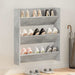 Pantofar de perete, gri beton, 80x18x90 cm, PAL - WALTI WALTI