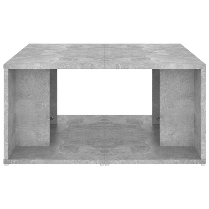Măsuțe de cafea, 4 buc., gri beton, 33x33x33 cm, lemn prelucrat WALTI