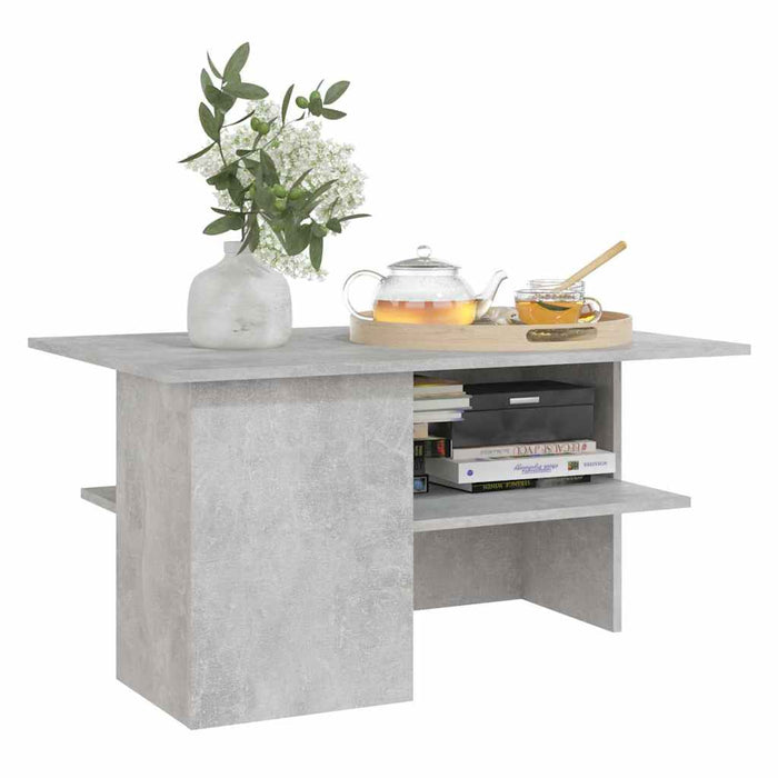 Măsuță de cafea, gri beton, 90x60x46,5 cm, lemn prelucrat WALTI