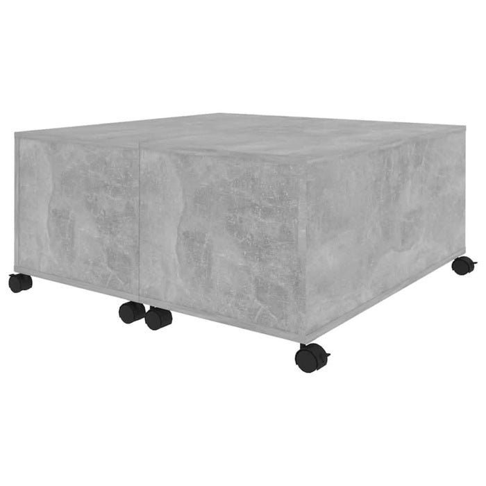 Măsuță de cafea, gri beton , 75x75x38 cm, lemn prelucrat - WALTI WALTI