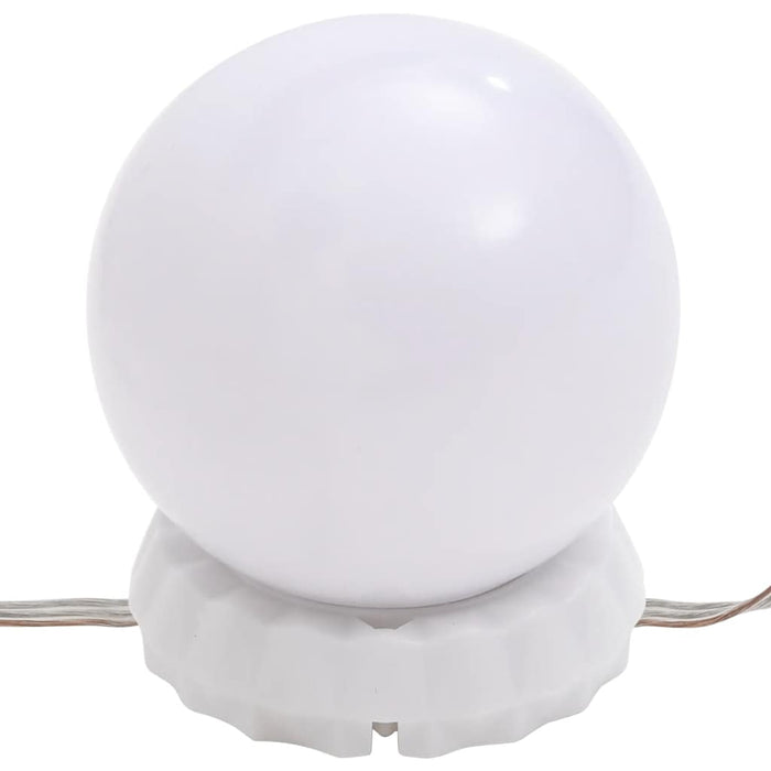 Oglindă de perete cu lumini LED, sticlă, pătrată - WALTI WALTI