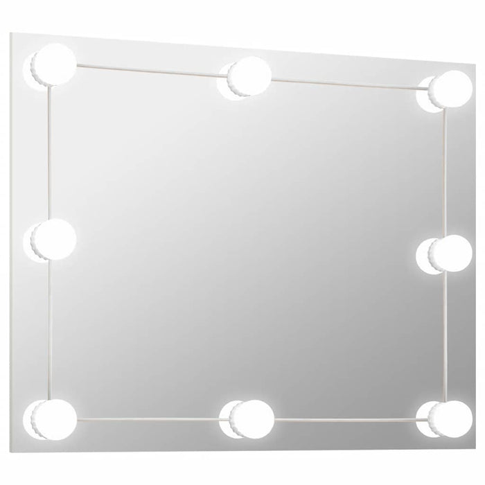 Oglindă de perete lumini LED fără ramă sticlă dreptunghiulară - WALTI WALTI