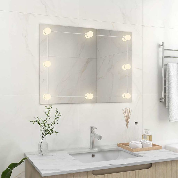 Oglindă de perete lumini LED fără ramă sticlă dreptunghiulară - WALTI WALTI