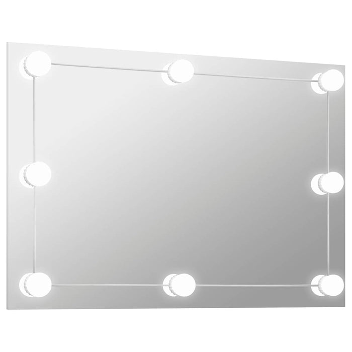Oglindă de perete lumini LED fără ramă sticlă dreptunghiulară - WALTI WALTI
