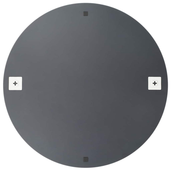 Oglindă de perete cu lumini LED, fără ramă, sticlă, rotundă WALTI